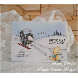 Purple Onion Designs Stacey Yacula - Blaze (Skiing Skunk)