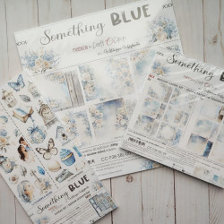 Craft o' Clock Something Blue Paper COLLECTION and BASIC designs Set 20x20cm 24fg