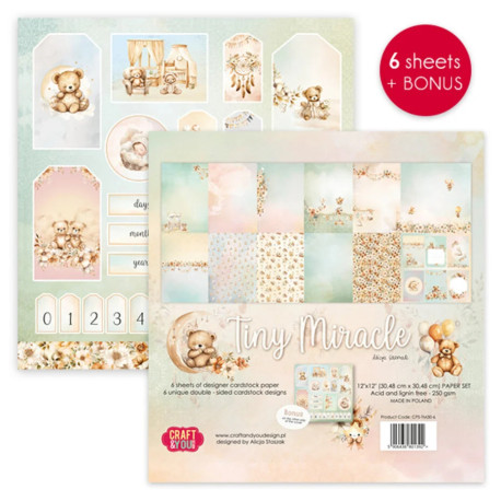 Craft&You Tiny Miracles Paper Set 30x30cm