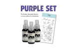 PREORDINE!! TOMMY Purple set – 3 ink extreme 50ml – Malva – Glicine Chiaro – Pervinca + TIMBRO Adorable flowers e CORSO ONLINE