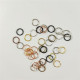 Anellini COLORI METALLIZZATI MISTI 7 mm per charms