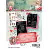 Studio Light Sending You Love A6 Stickers Postage Stamps & Quotes