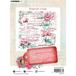Studio Light Sending You Love Clear Stamps Background Collage nr.797