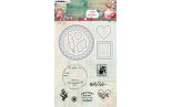 Studio Light Sending You Love Stamp and Cutting Dies Heart ATC n.92