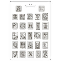 Stamperia Master of Magic Soft Mould A4 Alphabet
