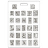 Stamperia Master of Magic Soft Mould A4 Alphabet