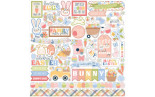 Echo Park Bunnies And Baskets Element Sticker 30x30cm