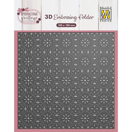 Nellie's Choice 3D Embossing Folder Easter Tiles