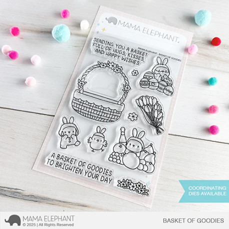 Mama Elephant BASKET OF GOODIES Clear Stamp