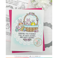 Mama Elephant BASKET OF GOODIES Clear Stamp