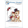 Timbro Whimsy Stamps Mr and Mrs Teddy