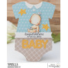 Stamping Bella BABY BOY & GIRL RUBBER STAMP