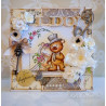 Timbro Whimsy Stamps Mr and Mrs Teddy