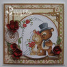 Timbro Whimsy Stamps Mr and Mrs Teddy