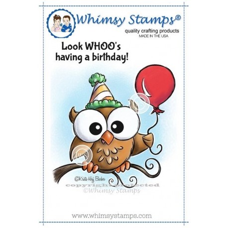 Timbro Whimsy Stamps Look Whoo