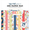 Echo Park Blossoms And Bees Paper Pad 15x15cm