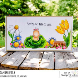 Stamping Bella CABBAGE PATCH BOY & GIRL RUBBER STAMP