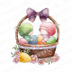 Stamping Bella BUNDLE GIRLS IN THE EASTER BASKET RUBBER STAMP