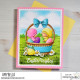 Stamping Bella BUNDLE GIRLS IN THE EASTER BASKET RUBBER STAMP