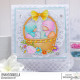 Stamping Bella BUNDLE GIRLS IN THE EASTER BASKET RUBBER STAMP