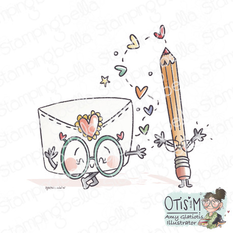 Stamping Bella SPEC-TACULAR LETTER & PENCIL RUBBER STAMP