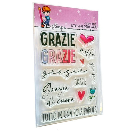 GLIMPS CLEAR STAMPS - GCSA7 25-45 PAROLE GRAZIE