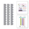 Spellbinders Stitch & Dots Scallop Borders Etched Dies