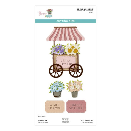 Spellbinders Flower Cart Etched Dies