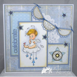 Timbro Whimsy Stamps Angel Cody