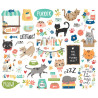 Simple Stories Fur Baby Cat Bits & Pieces 59pz