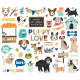 Simple Stories Fur Baby Dog Bits & Pieces 52pz