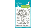 LAWN FAWN Heart Tree Clear Stamps