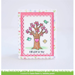 LAWN FAWN Heart Tree Clear Stamps