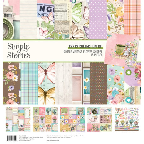 Simple Stories Simple Vintage Flower Shoppe Collection Kit 30x30cm