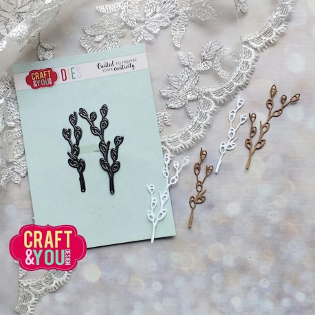 Craft&You Catkin Twigs Set Dies