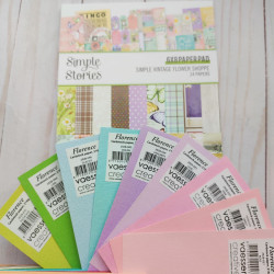 Simple Stories Simple Vintage Flower Shoppe Paper Pad 15x20cm