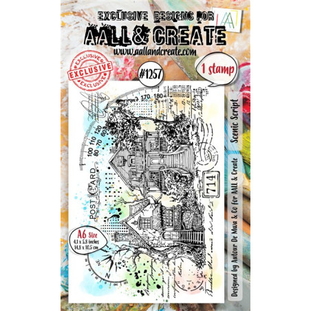 AALL & Create Stamp Set A6 1257 Scenic Script