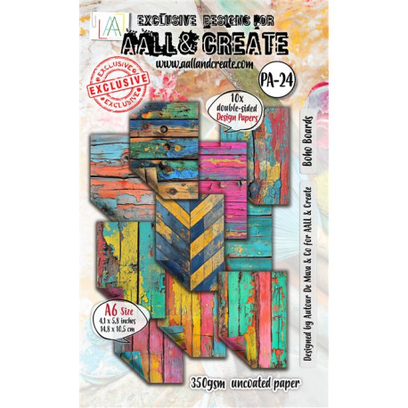 Aall & Create Boho Boards Paper Pad 24 A6