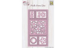 Nellie's Choice Multi Frame Dies Slimline Flowers