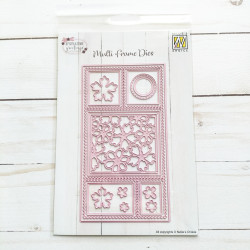 Nellie's Choice Multi Frame Dies Slimline Flowers