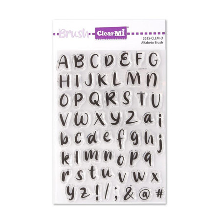 Timbro Clear-Mi 2635-CLEM-D Alfabeto Brush