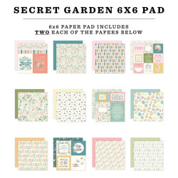 Carta Bella Secret Garden Paper Pad 15x15cm
