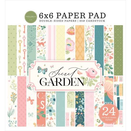 Carta Bella Secret Garden Paper Pad 15x15cm