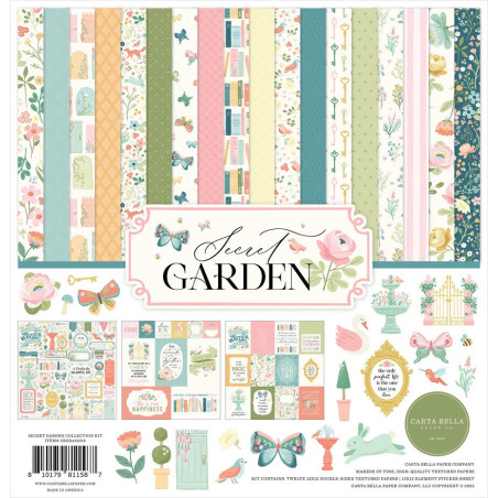 Carta Bella Secret Garden Paper Pad 30x30cm