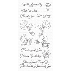 My Favorite Things Happy Hummingbirds Clear Stamps