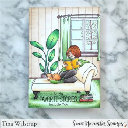 Sweet November Stamps SN Gals: Libby and Laura Clear Stamp Set