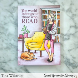 Sweet November Stamps SN Gals: Libby and Laura Clear Stamp Set