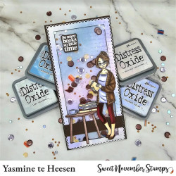Sweet November Stamps SN Gals: Libby and Laura Clear Stamp Set