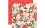 Carta Bella Christmas Flora PEACEFUL Double-Sided Cardstock 30x30cm