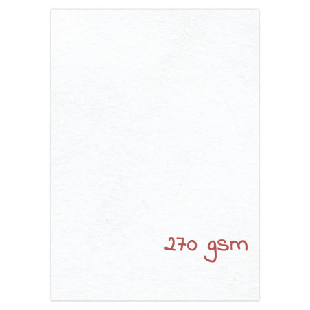 Foglio A4 LISCIO BIANCO 270 gsm